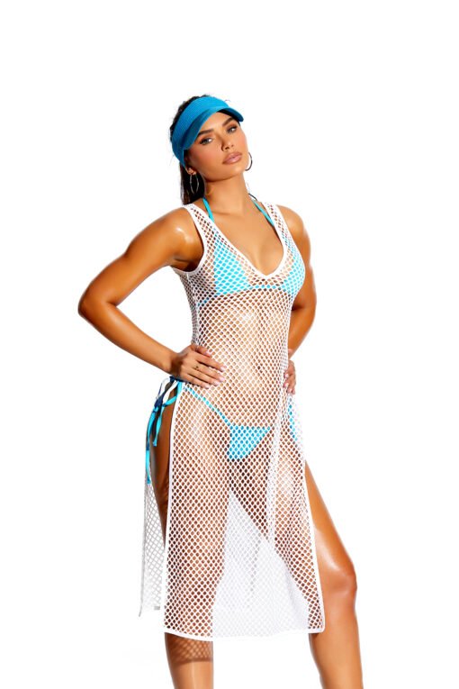 Chic and Versatile Crochet Swim Cover-Up Dress